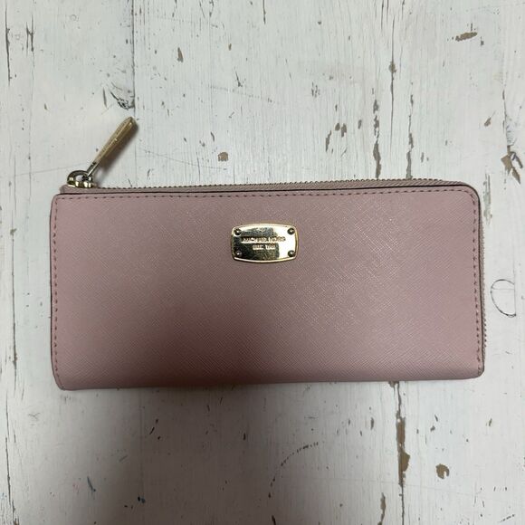 Michael Kors Kellen Saffiano Satchel Large Matching Jet Set Wallet Blossom Pink - Picture 2 of 16